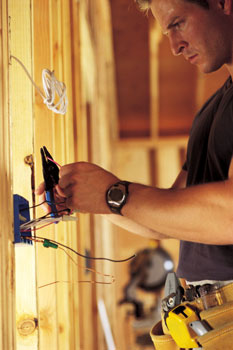 Man - Contact our electricians in Lakeland, Tennessee, for full service building wiring, remodeling, and electrical services.